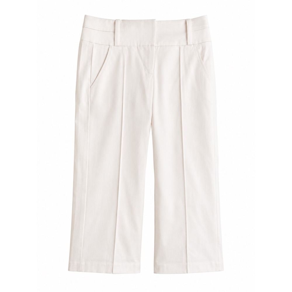 Bebe White Capri Pants Size 0 NWT Stretch Cropped Summer Pants MSRP $98